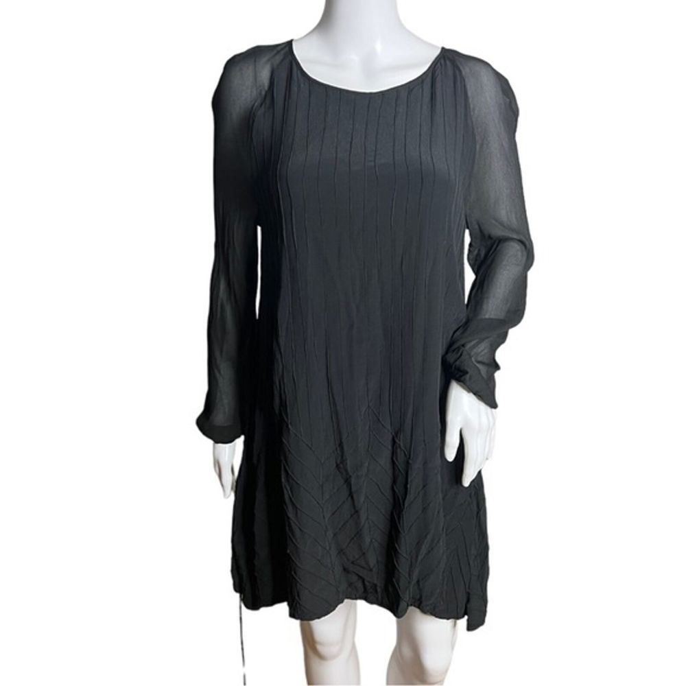 Cleobella Dress‎ Womens XS Black Shift Mini Dress LBD Partt Neutral Minimalist